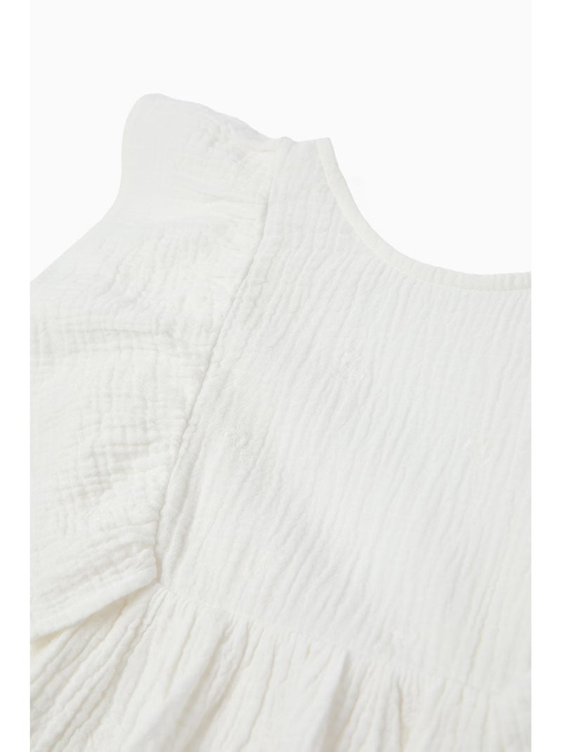 Vestido bordado, mo fashion Blanco - Kiabi