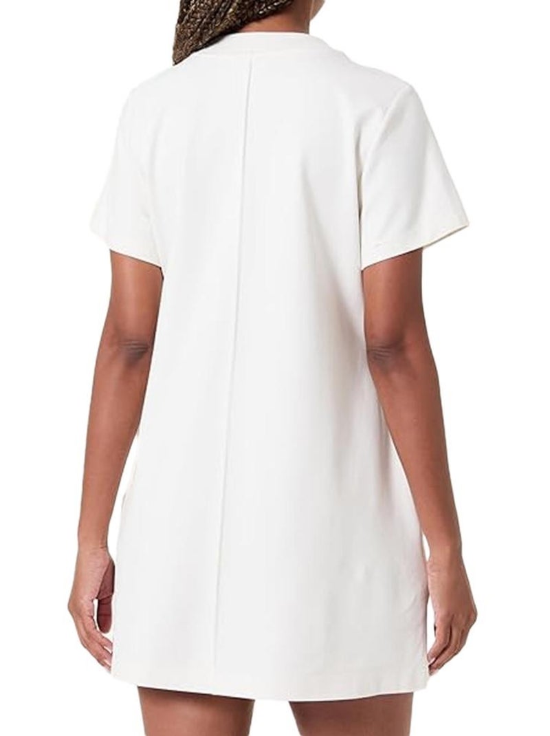 Vestido Calvin Klein Jeans de Punto para Mujer Blanco - Kiabi