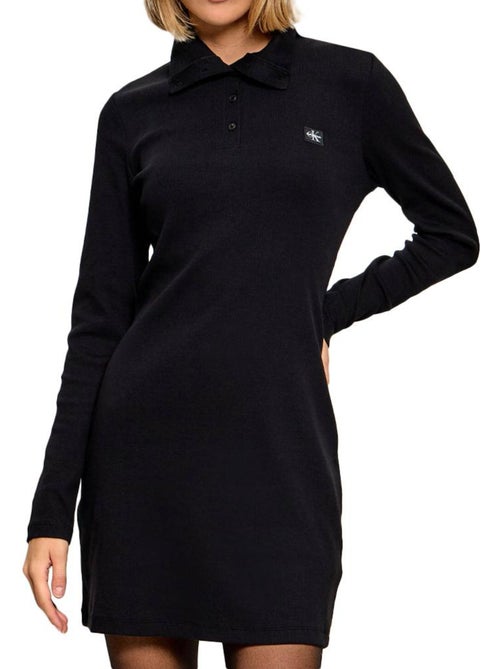 Vestido calvin klein jeans para mujer con etiqueta tejida - Kiabi Vestido calvin klein jeans para mujer con etiqueta tejida - Kiabi