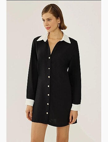 Vestido camisero abotonado hiccup
