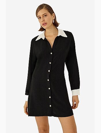 Vestido camisero abotonado hiccup