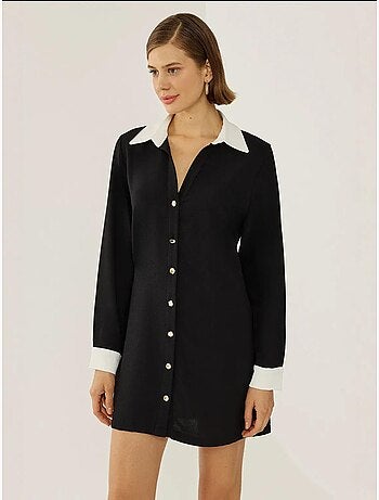 Vestido camisero abotonado