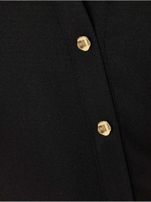 Vestido camisero abotonado - Kiabi