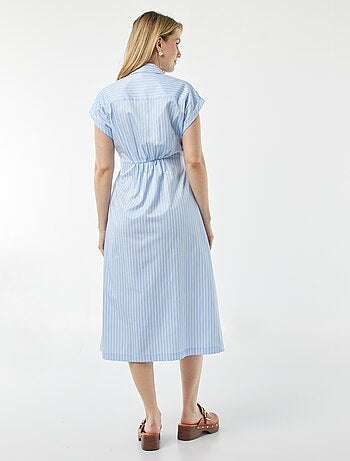 Vestido camisero anudable de premamá