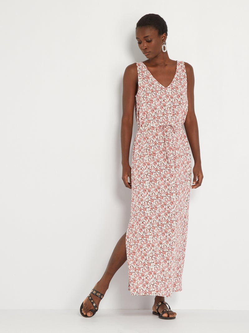 Vestido camisero con cinturón anudable 'JDY' ROSA - Kiabi