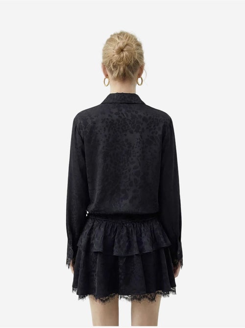Vestido camisero con estampado de leopardo y cinturón de lucci - Kiabi Vestido camisero con estampado de leopardo y cinturón de lucci - Kiabi