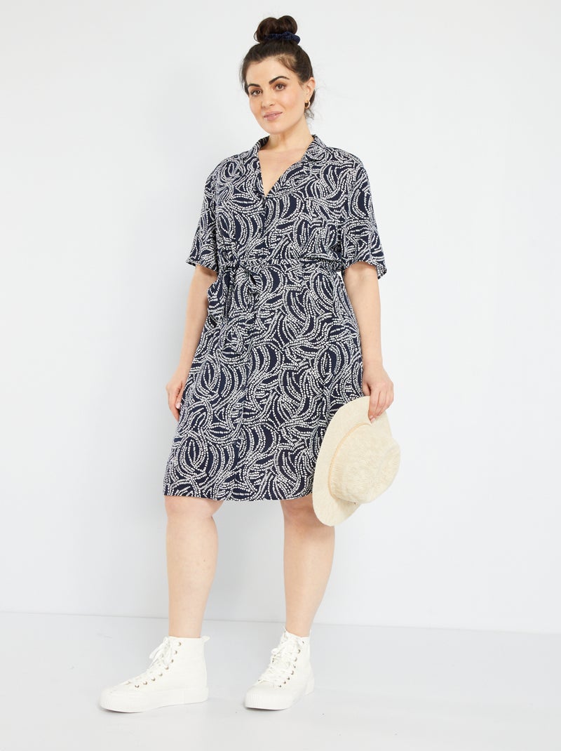 Vestido camisero corto 'Only' AZUL - Kiabi