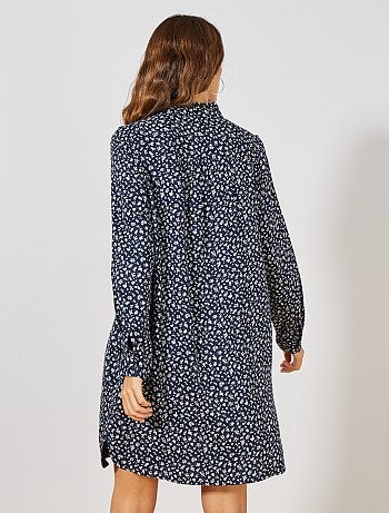 Vestido camisero de lunares - Kiabi