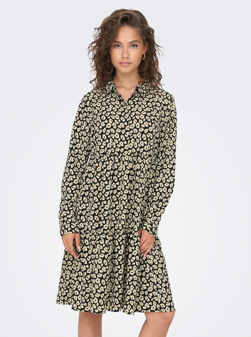 Vestido camisero 'JDY' NEGRO - Kiabi