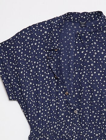 Vestido camisero largo leopardo - colección fácil de poner