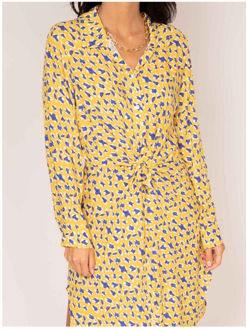 Vestido camisero largo estampado IGIRL - Kiabi