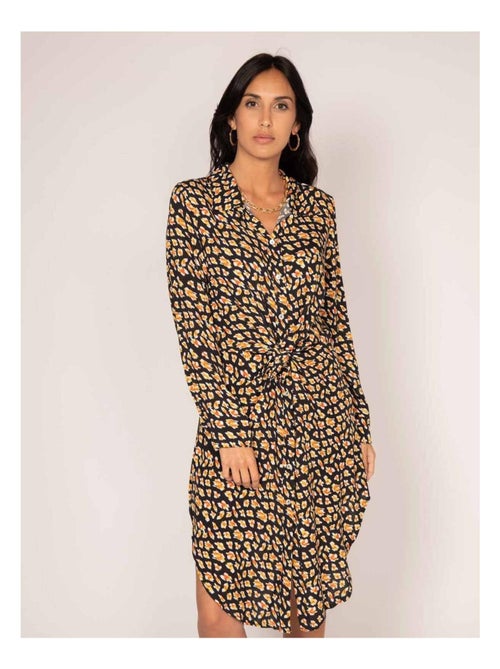 Vestido camisero largo estampado IGIRL - Kiabi