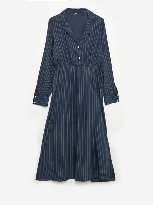 Vestido camisero largo fácil de poner - Kiabi Vestido camisero largo fácil de poner - Kiabi