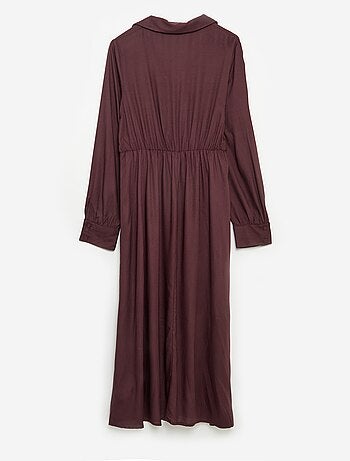 Vestido camisero largo fácil de poner