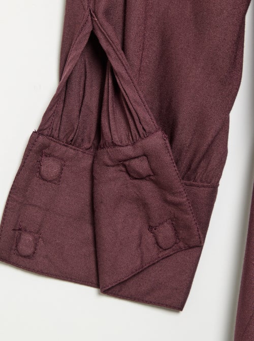 Vestido camisero largo fácil de poner - Kiabi