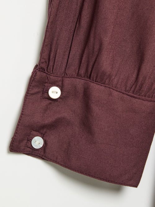 Vestido camisero largo fácil de poner - Kiabi
