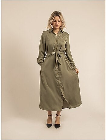 Vestido camisero largo ISELINE