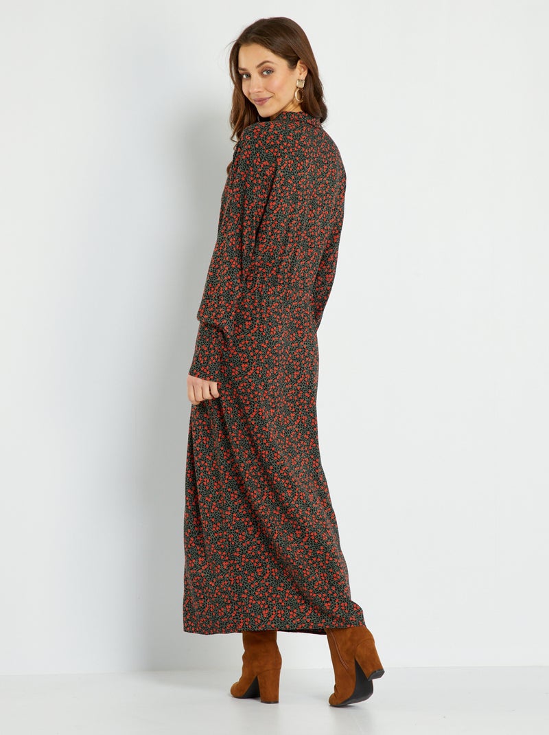 Vestido camisero largo KAKI - Kiabi