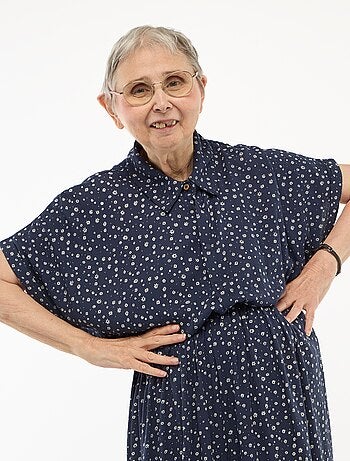 Vestido camisero largo leopardo - Fácil de Poner