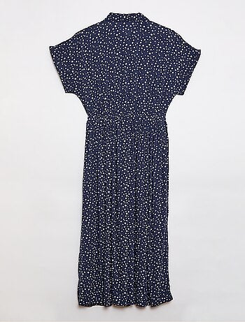 Vestido camisero largo leopardo - Fácil de Poner