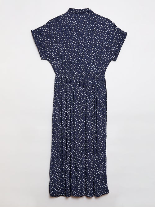 Vestido camisero largo leopardo - Fácil de Poner - Kiabi