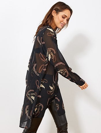 Vestido camisero largo - Kiabi