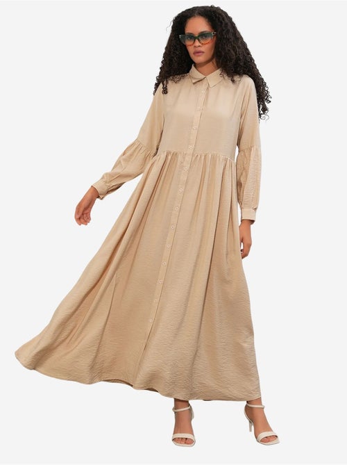 Vestido camisero maxi de corte holgado bdart - Kiabi Vestido camisero maxi de corte holgado bdart - Kiabi
