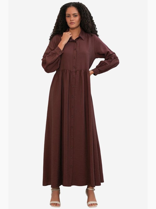 Vestido camisero maxi de corte holgado bdart - Kiabi
