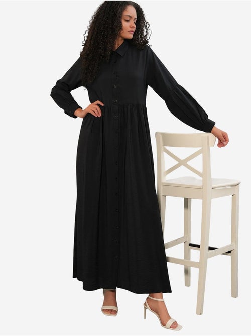 Vestido camisero maxi de corte holgado bdart - Kiabi Vestido camisero maxi de corte holgado bdart - Kiabi