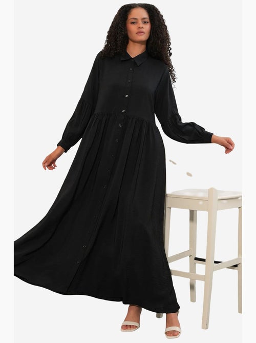 Vestido camisero maxi de corte holgado bdart - Kiabi Vestido camisero maxi de corte holgado bdart - Kiabi