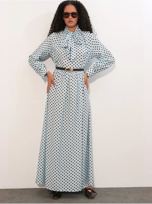 Vestido camisero maxi de lunares bdart - Kiabi Vestido camisero maxi de lunares bdart - Kiabi