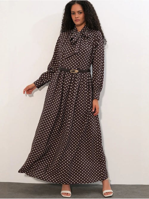 Vestido camisero maxi de lunares bdart - Kiabi Vestido camisero maxi de lunares bdart - Kiabi