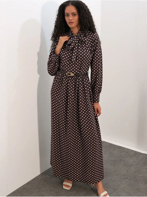 Vestido camisero maxi de lunares bdart - Kiabi Vestido camisero maxi de lunares bdart - Kiabi