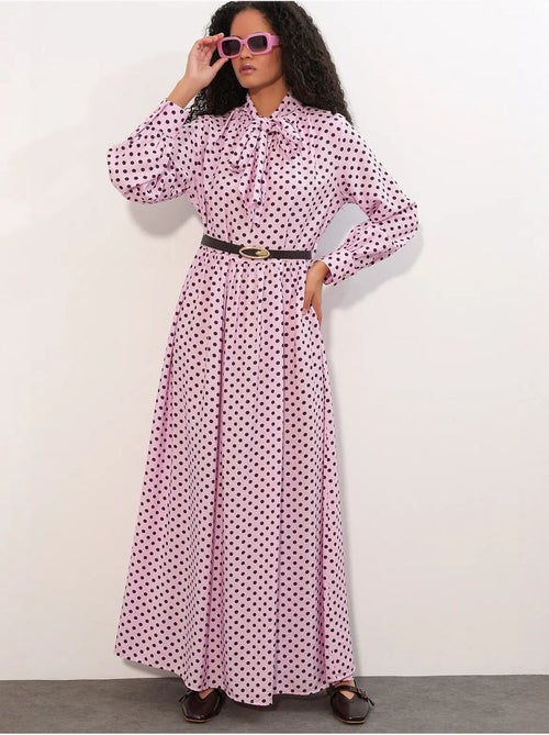 Vestido camisero maxi de lunares bdart - Kiabi Vestido camisero maxi de lunares bdart - Kiabi