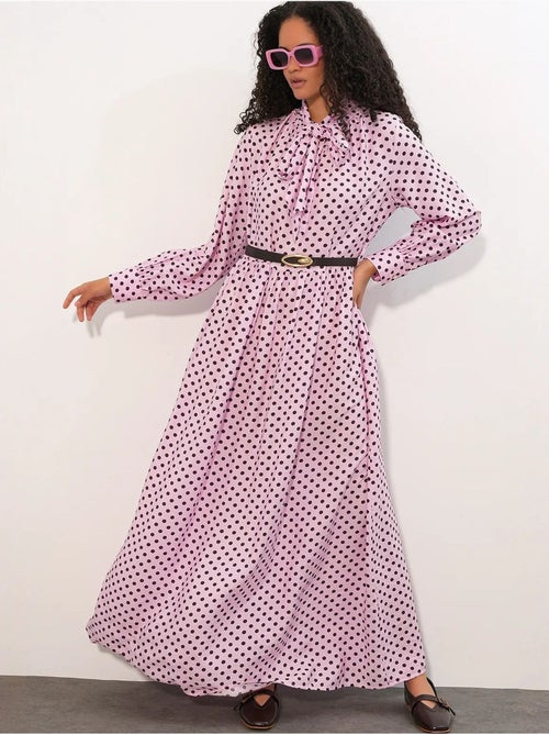Vestido camisero maxi de lunares bdart - Kiabi Vestido camisero maxi de lunares bdart - Kiabi