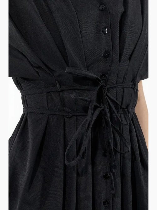 Vestido camisero midi casual con cuello en v busem - Kiabi Vestido camisero midi casual con cuello en v busem - Kiabi