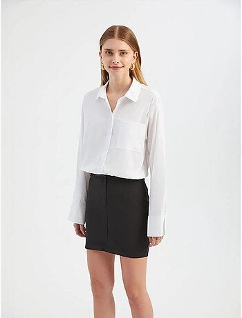 Vestido camisero mini combinado hiccup