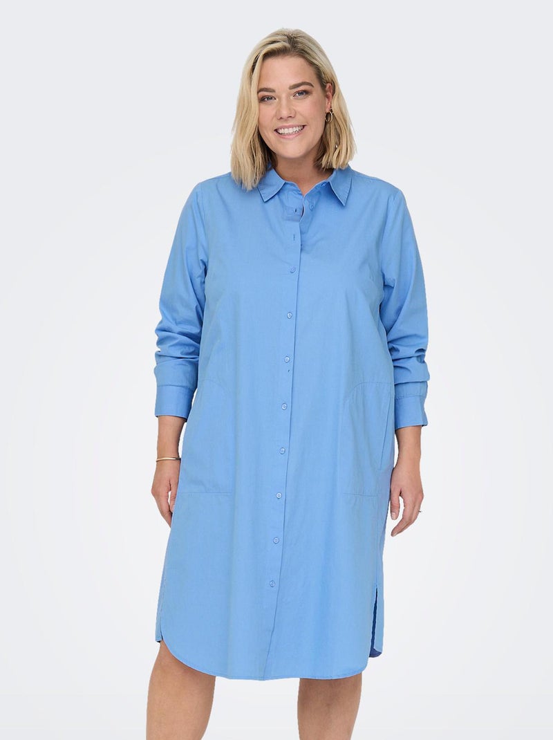 Vestido camisero 'Only' azul - Kiabi