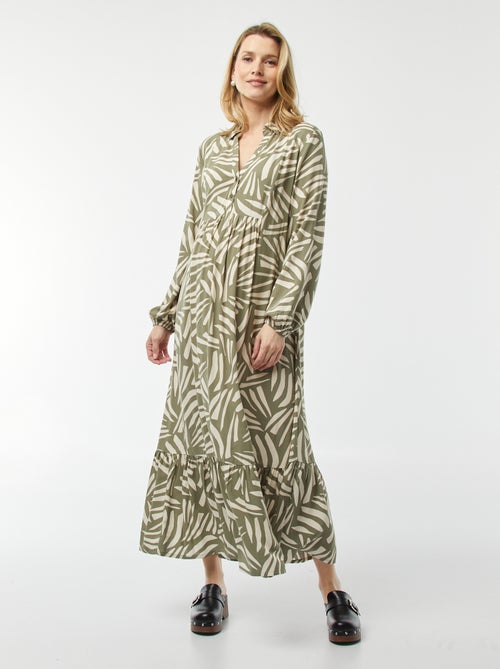 Vestido camisero premamá - Kiabi