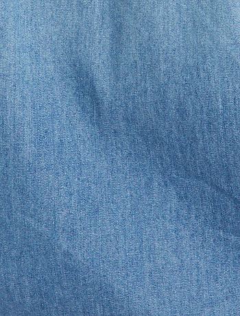 Vestido camisero vaquero con cinturón - denim - Kiabi - 25.00€
