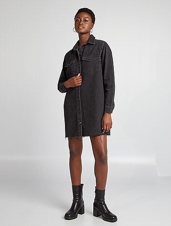 Vestido camisero vaquero
