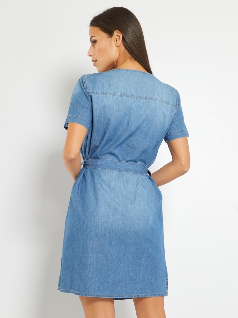 JDY JDYHALL DRESS - Vestido camisero - wedgewood/azul claro 