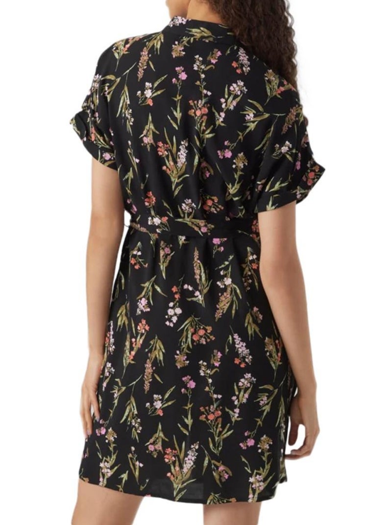 Vestido Camisero Vero Moda para Mujer Negro Multicolor - Kiabi