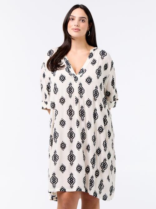 Vestido camiseta corto - Kiabi