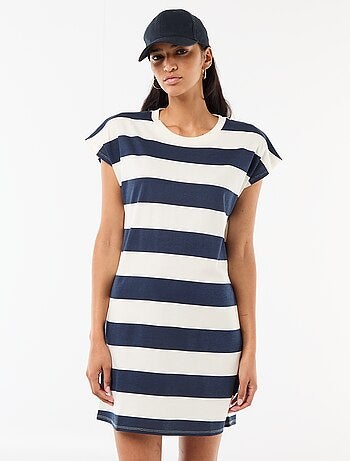 Vestido camiseta corto de manga corta