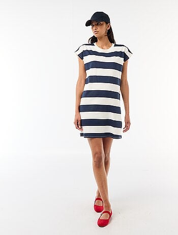 Vestido camiseta corto de manga corta