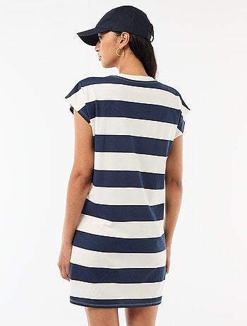 Vestido camiseta corto de manga corta