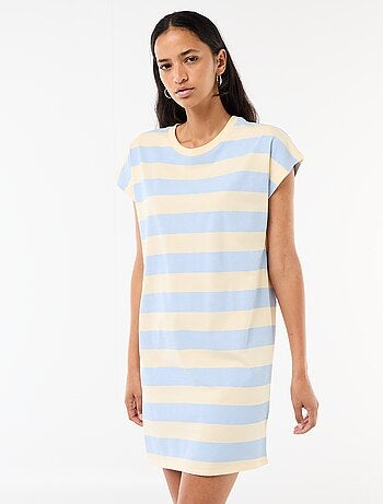 Vestido camiseta corto de manga corta