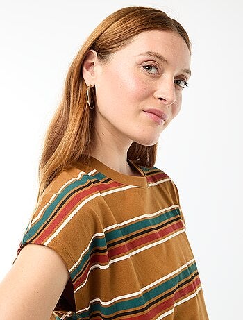 Vestido camiseta corto de manga corta