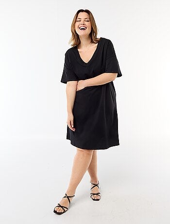 Vestido camiseta corto de manga corta